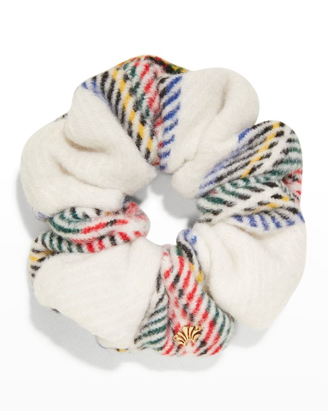 Oversized Flannel Scrunchie